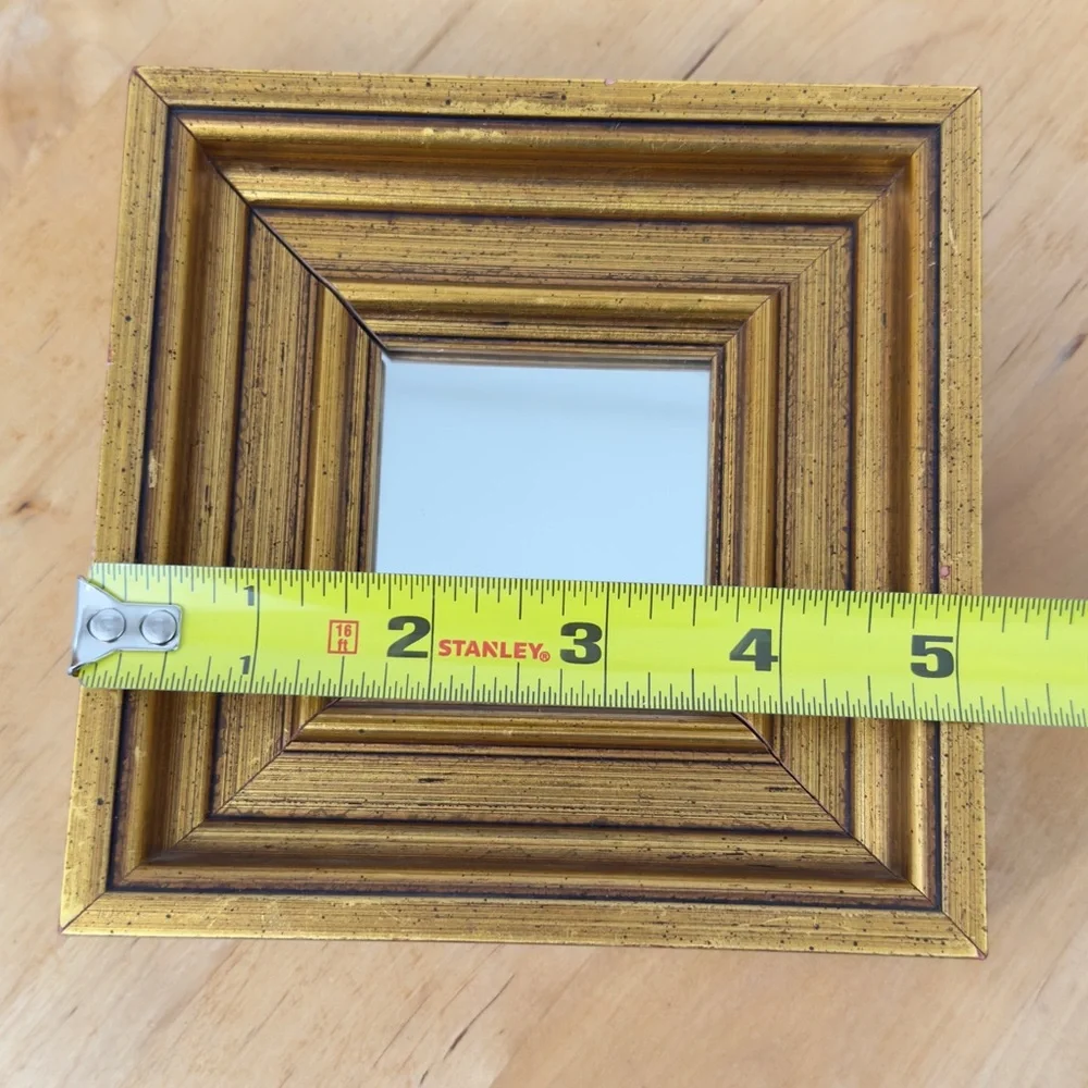 Vintage Set Gold Gilt Mirrors Wood Framed Ornate French Style Mirror Wall Decor